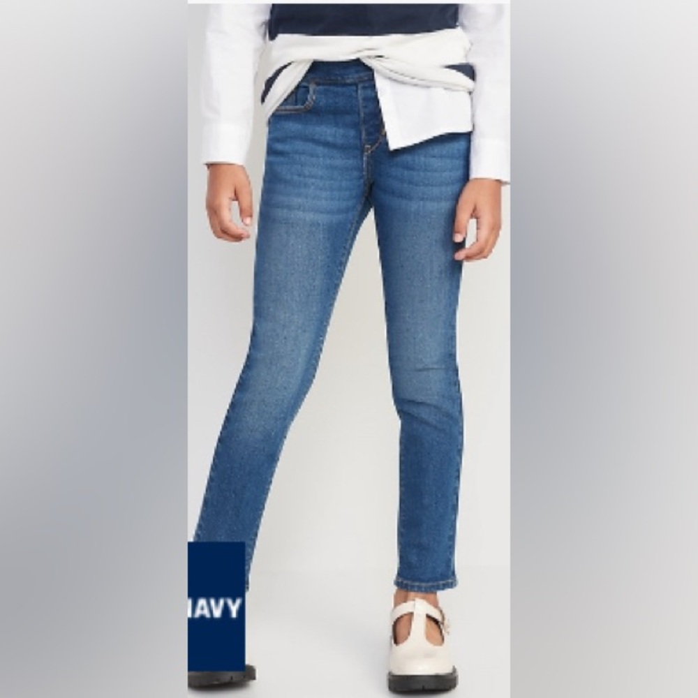 Old Navy Wow Skinny Pull On Jeans Medium Wash size XL (14-16) Girls NWT